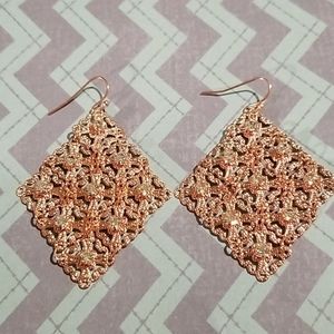 Beautiful Rose Gold Earrings by Azuli Skye